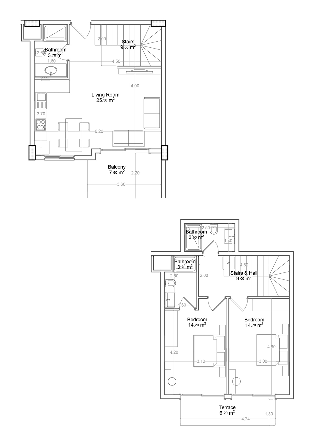2+1 Duplex for sale in Building C, Yekta Green Life Gazipasa Residence, Gazipasa, Turkey No. 39