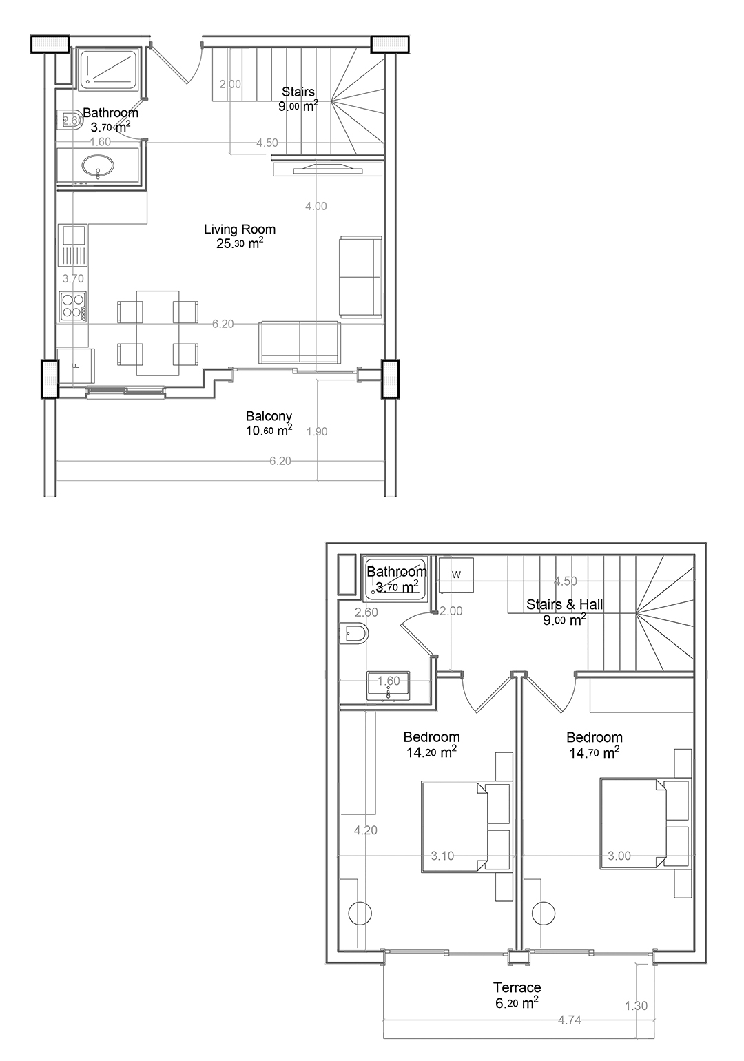 2+1 Duplex for sale in Building C, Yekta Green Life Gazipasa Residence, Gazipasa, Turkey No. 41