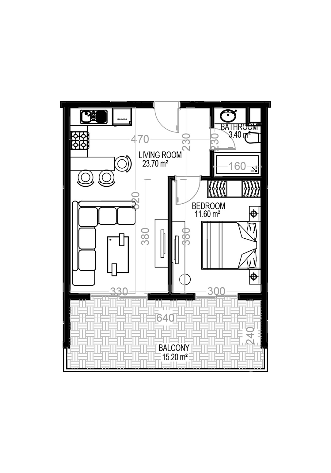 1+1 Apartment for sale in Building A, Yekta Kingdom Trade Center, Mahmultlar, Alanya, Turkey No. 16